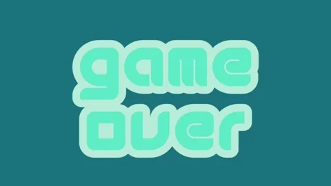 Game Over Animation Stock Footage 159578140
