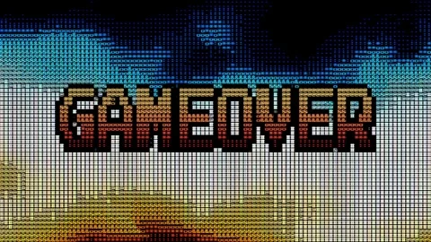 Game Over ASCII Arcade/Old School Video ... | Stock Video | Pond5