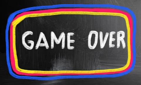 Game over concept Stock Illustration