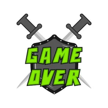 Game over concept image Ilustração Stock