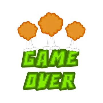 Game over concept image Ilustração Stock