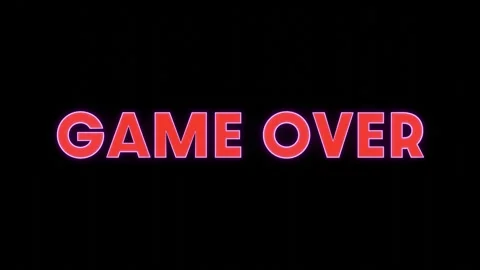 Game Over Vídeo Stock 284127450