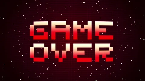 Game Over. Video stock 311029264