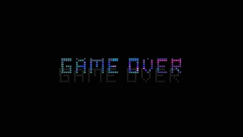 RIP Game Over Icon [Royalty-Free Stock Animation]