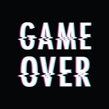 Game over glitch Stock Illustration