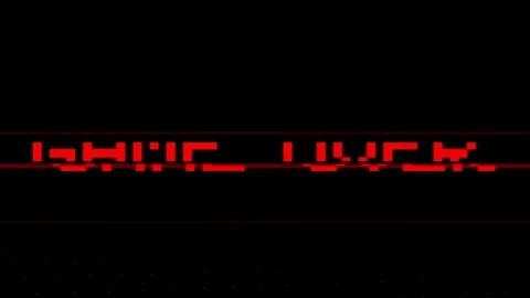 Game Over glitch Retro pixelated red text 库存影片 340253171