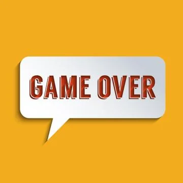 Game over Stock Illustration