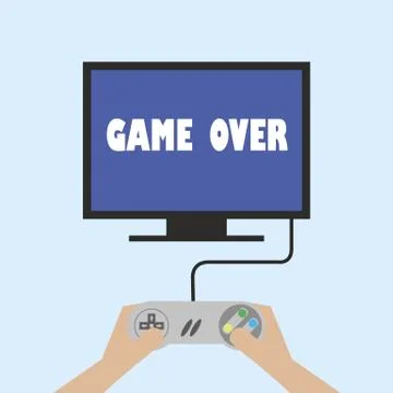 The game is over Stock Illustration