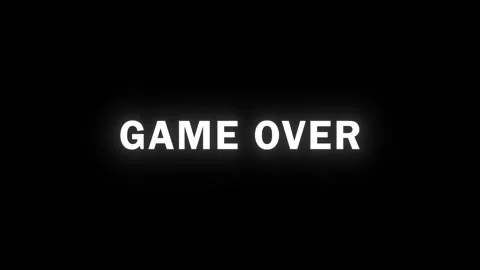GAME OVER Looping Glitch Animation Stock Footage 286077613