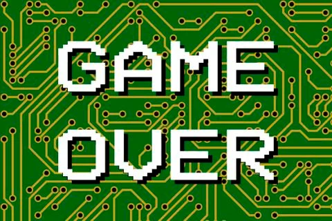 Game over PCB VCR Ilustração Stock