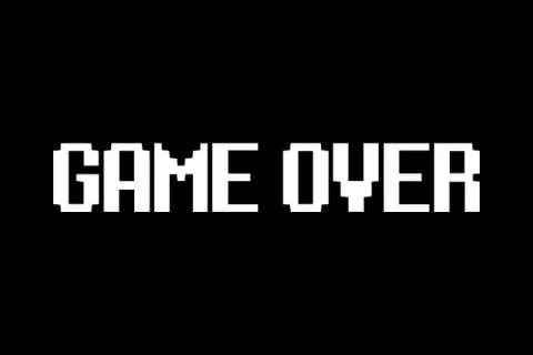 Game over pixel background Ilustração Stock