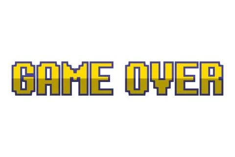 Game over pixel background イラスト素材