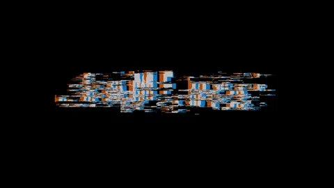 Game over retro pixelated text with glitch effect on black screen, vintage game Vídeos de archivo 336677664