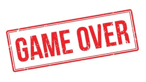 Game Over rubber stamp Stock Illustration