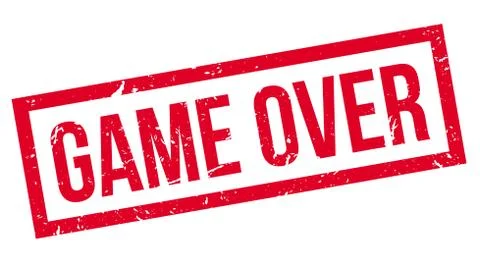 Game Over rubber stamp Stock Illustration