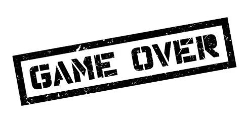 Game Over rubber stamp Stock Illustration