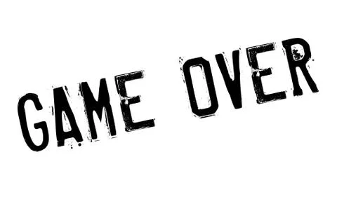 Game Over rubber stamp Stock Illustration
