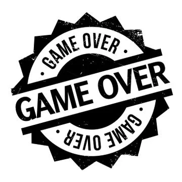 Game Over rubber stamp Stock Illustration