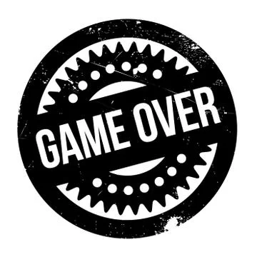 Game Over rubber stamp Stock Illustration