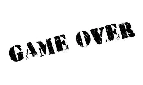 Game Over rubber stamp Stock Illustration