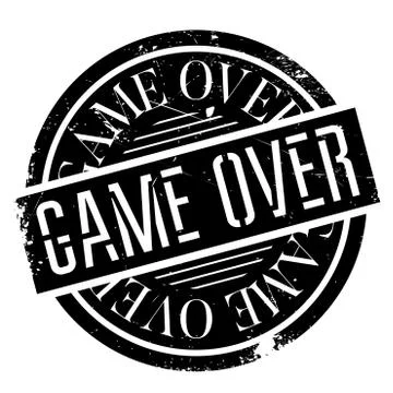 Game Over rubber stamp Stock Illustration