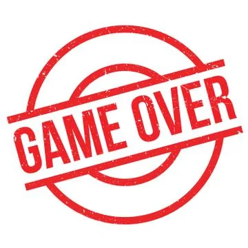 Game Over rubber stamp Stock Illustration