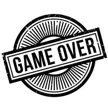 Game Over rubber stamp Stock Illustration