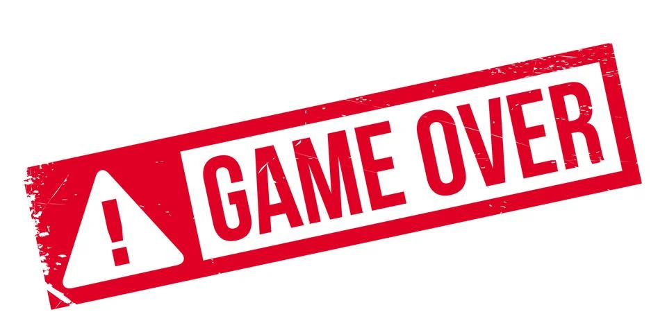 Game Over rubber stamp Stock Illustration