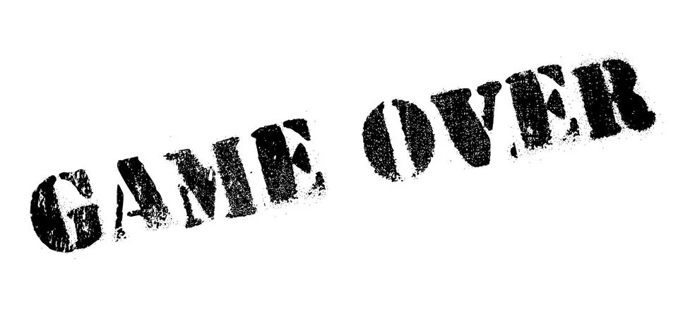 Game Over rubber stamp Stock Illustration