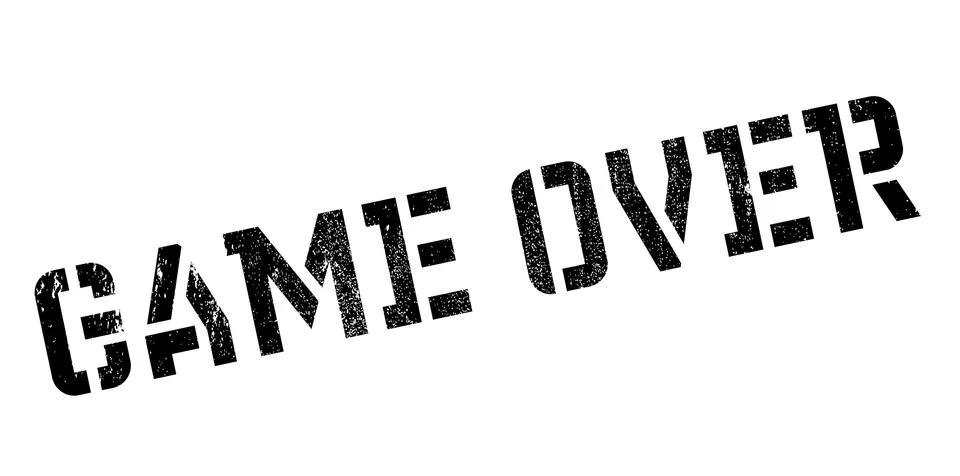 Game Over rubber stamp Stock Illustration