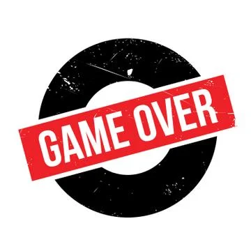 Game Over rubber stamp Stock Illustration