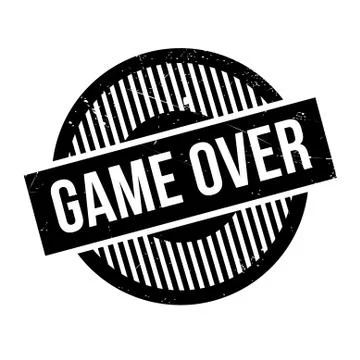 Game Over rubber stamp Stock Illustration