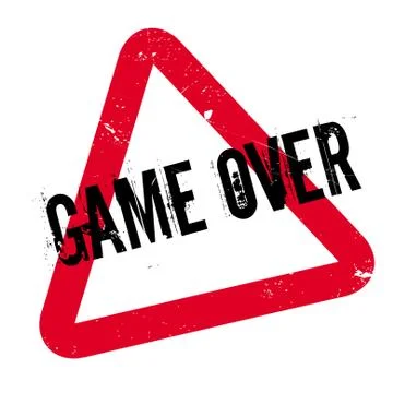 Game Over rubber stamp Stock Illustration