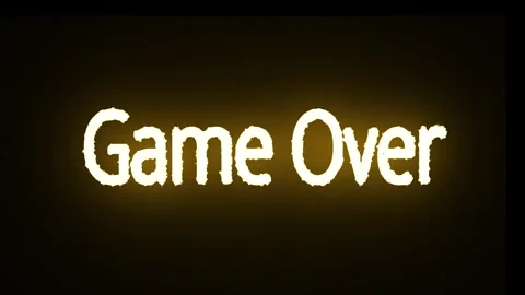 Game over screen Stock Footage 328209678