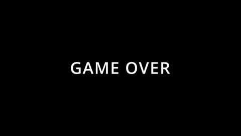 Game over Text animation 4k Video Stock Footage 265007895