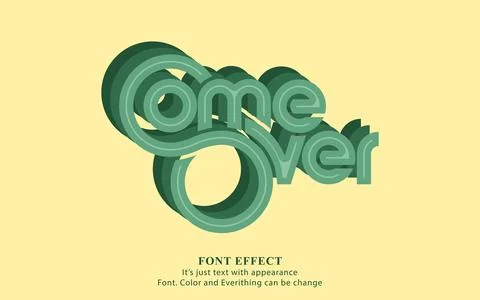 Game Over text effect Stock Illustration