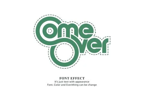 Game Over text effect Stock Illustration