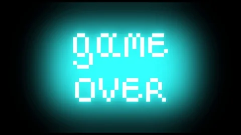 Game over text. Stock Footage