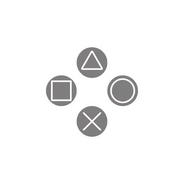 Game pad bottons icon. Simple web black icon, can be used as web element icon Stock Illustration