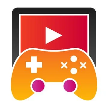 Game pad flat icon. Game controller vector illustration isolated on white Stock Illustration