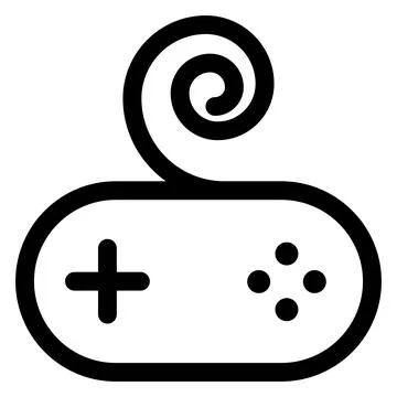 Game pad line icon vector illustration isolated on white background Stock Illustration