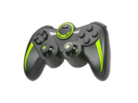 Game pad on white background Foto stock