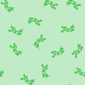 Game paintball line seamless pattern Stock Illustration