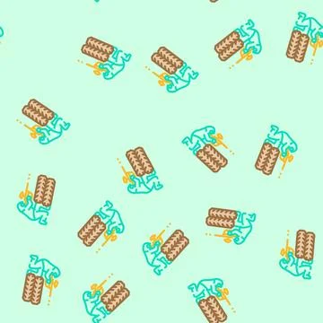 Game paintball vector seamless pattern Stock Illustration
