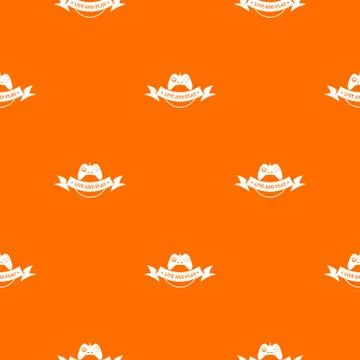 Game pattern vector orange イラスト素材