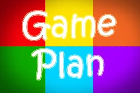 Game plan concept Ilustración de archivo