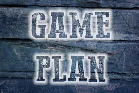 Game plan concept Ilustración de archivo