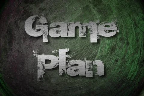 Game plan concept Stock Illustration