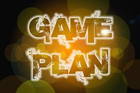 Game plan concept Ilustración de archivo