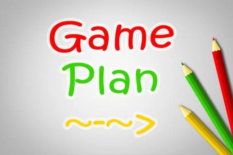Game plan concept イラスト素材